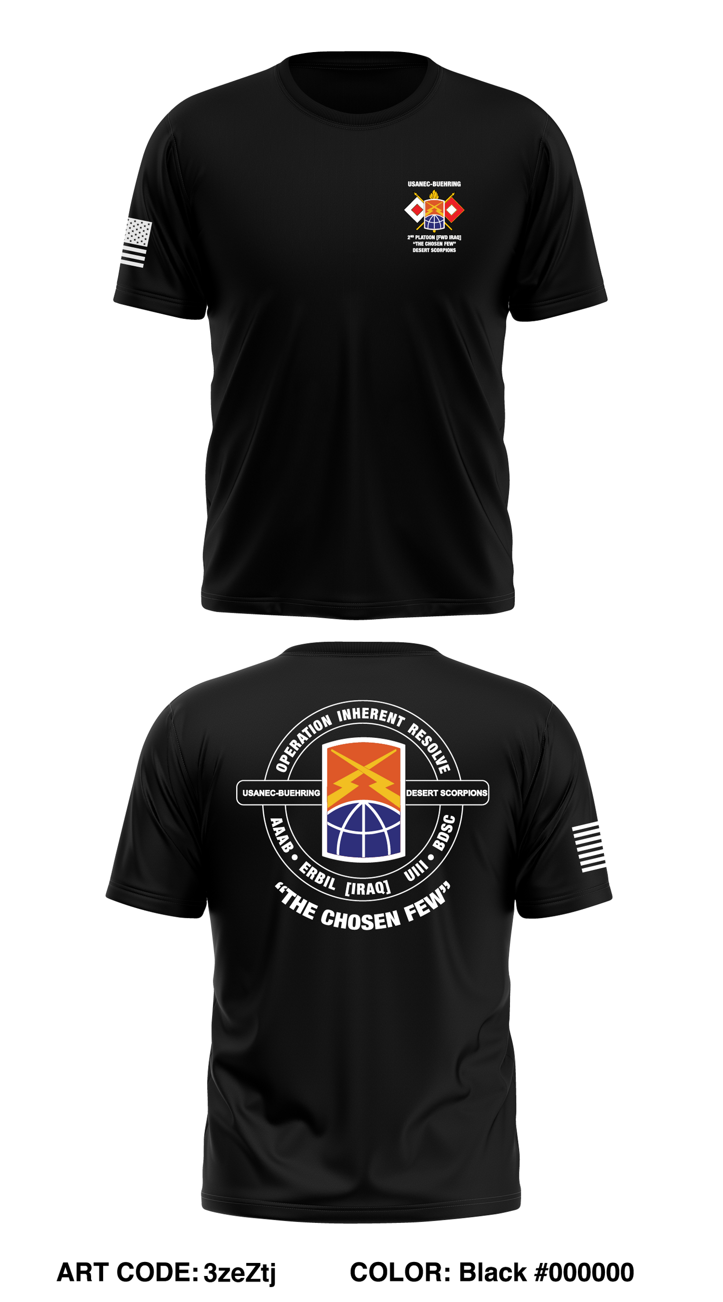 160TH TSB, 54TH SB, USANEC-B 2nd PLT Store 1 Core Men's SS Performance Tee - 3zeZtj