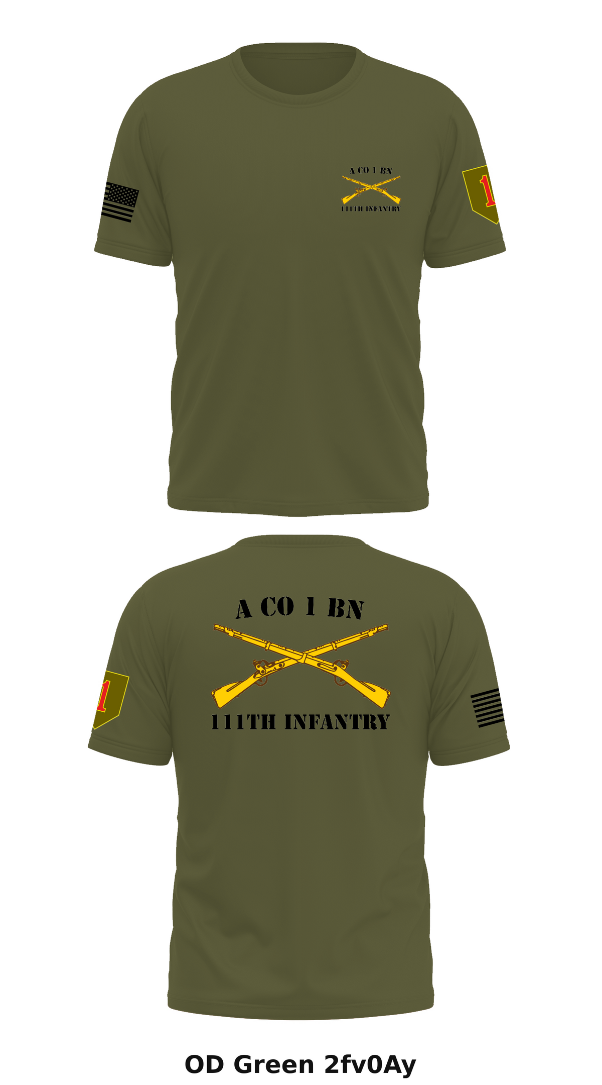 A Co 1 BN,111th INFANTRY  Store 1 Core Men's SS Performance Tee - 2fv0Ay