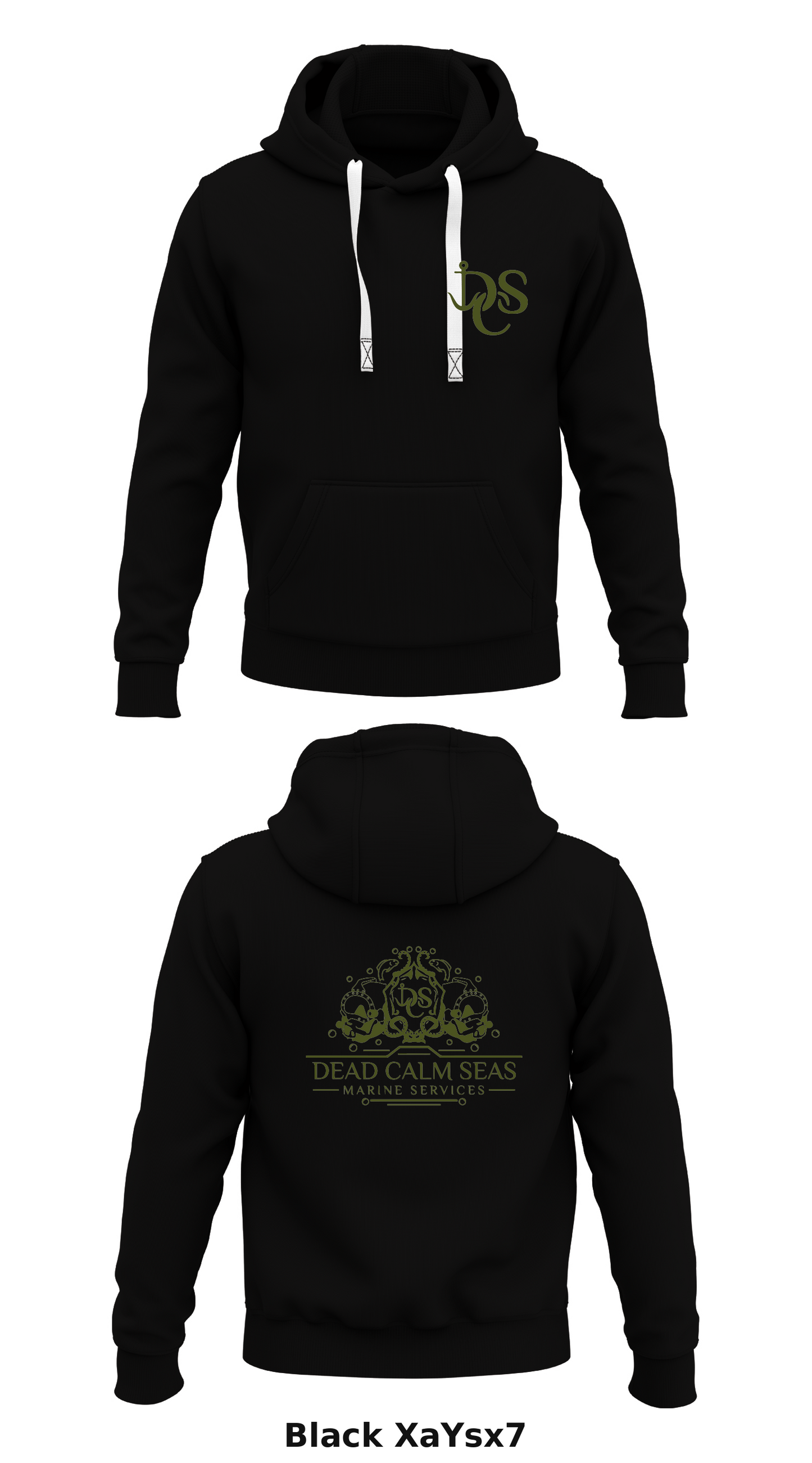 Dead Calm Seas Marine Services  Store 1  Core Men's Hooded Performance Sweatshirt - XaYsx7