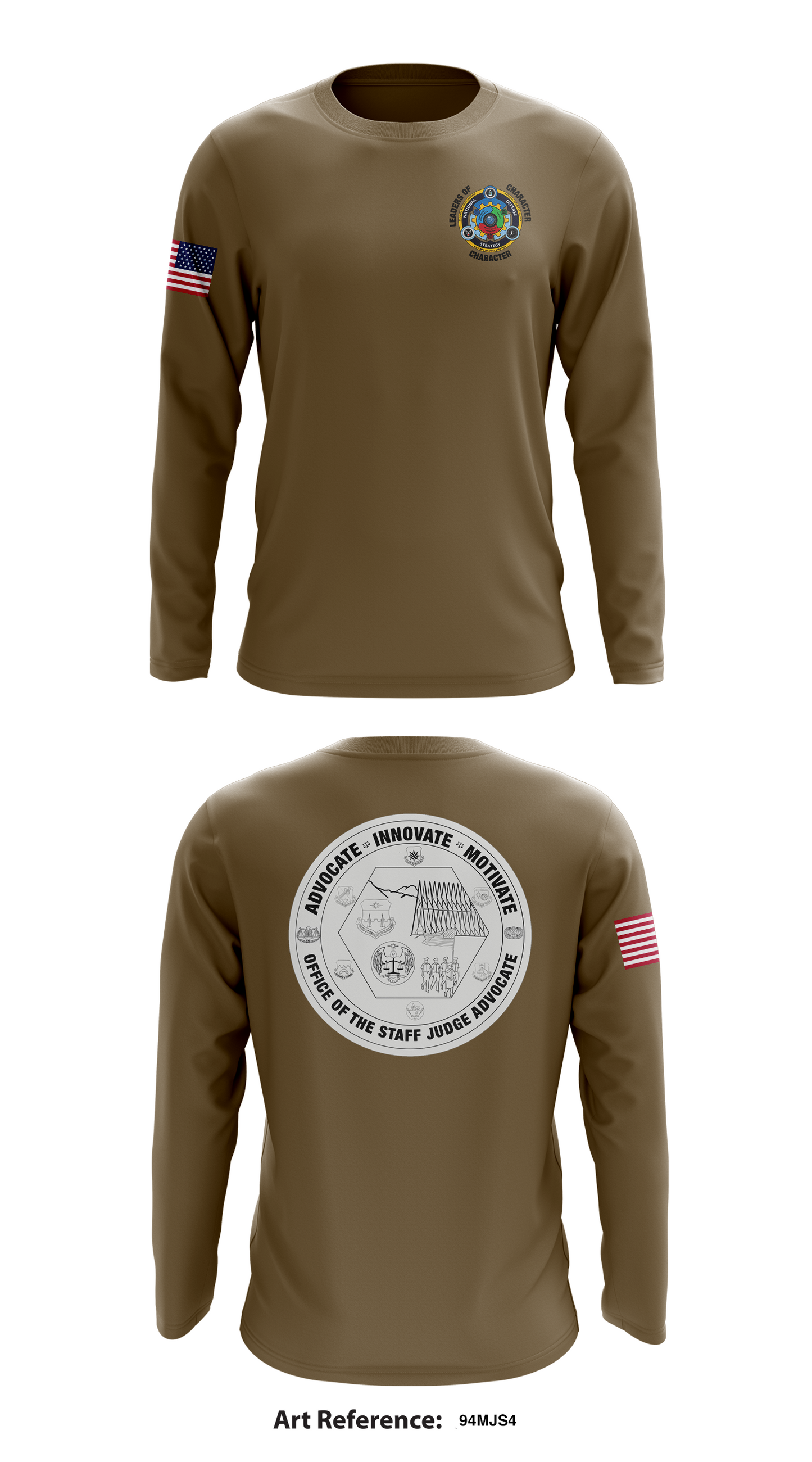 United States Air Force Academy Legal Office Store 1 Core Men's LS Performance Tee - 94Mjs4