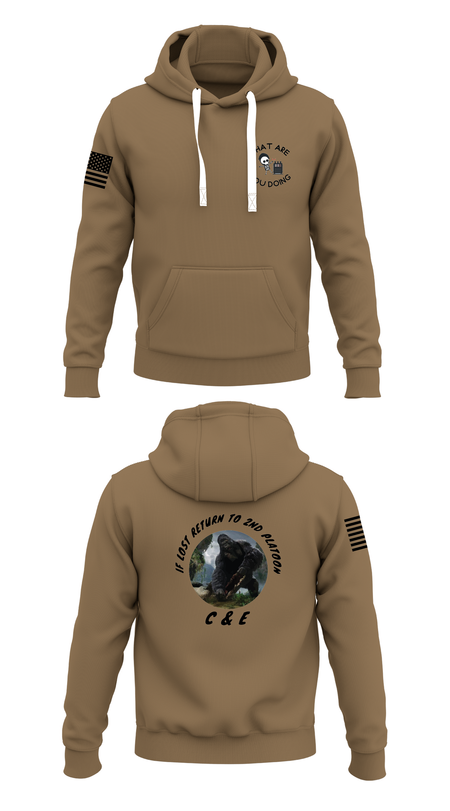 3666th SMC Store 2  Core Men's Hooded Performance Sweatshirt - 76849415324