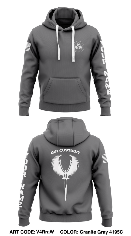 Alpha Co. 2/389 Store 1  Core Men's Hooded Performance Sweatshirt - V4RraW