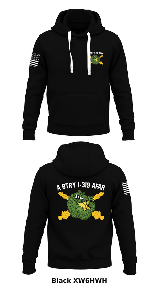 A BTRY 1-319 AFAR Store 1  Core Men's Hooded Performance Sweatshirt - XW6HWH