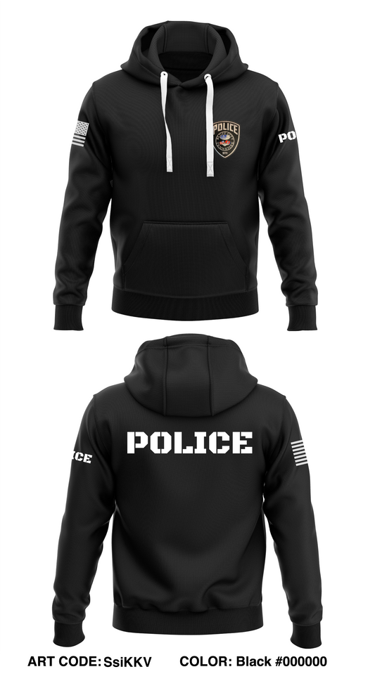 Bluff City Police Department Store 1  Core Men's Hooded Performance Sweatshirt - rYt4t2