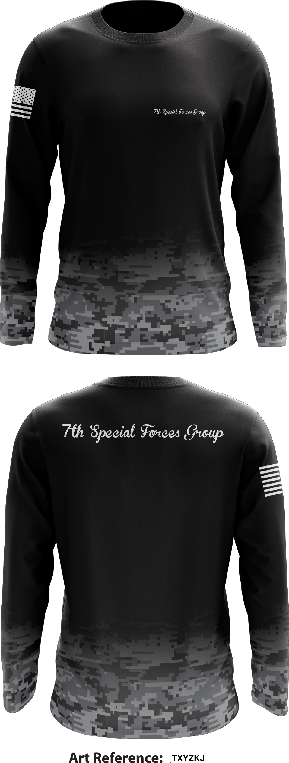 7th Special Forces Group Store 1 Core Men's LS Performance Tee - TxYzKj