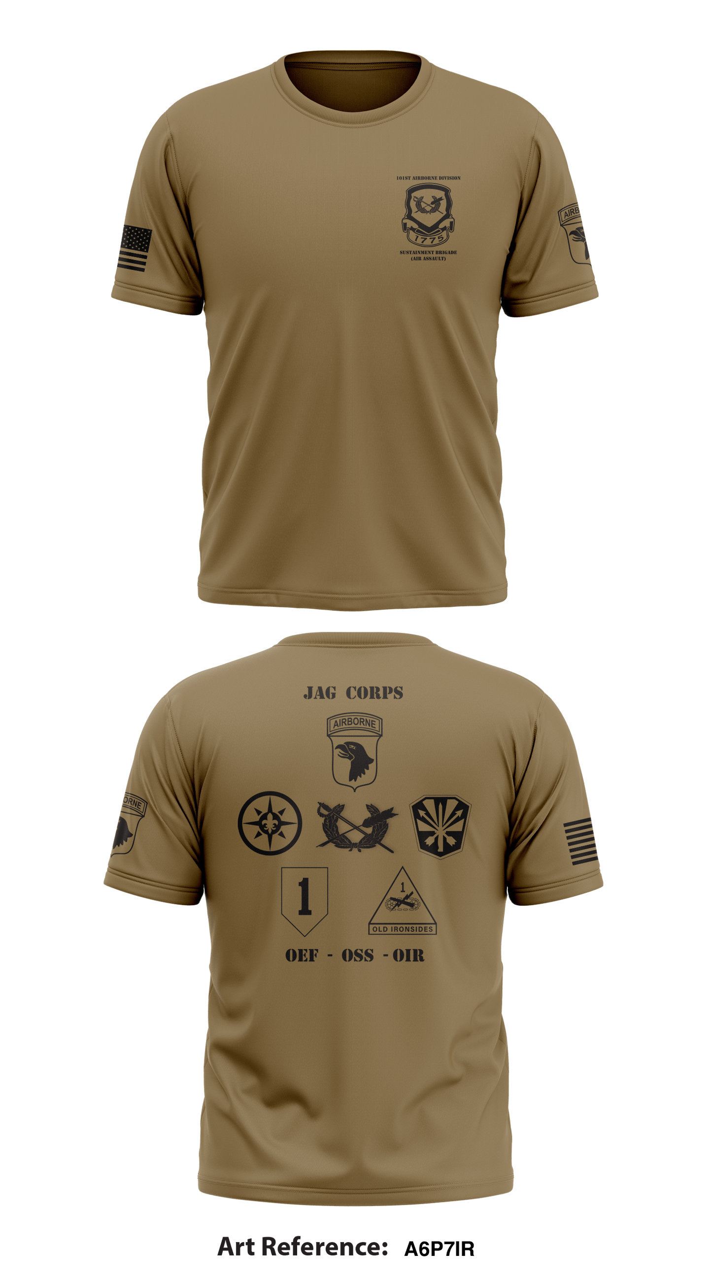 101st Division Sustainment Brigade JAG Store 1 Core Men's SS Performance Tee - A6p7iR