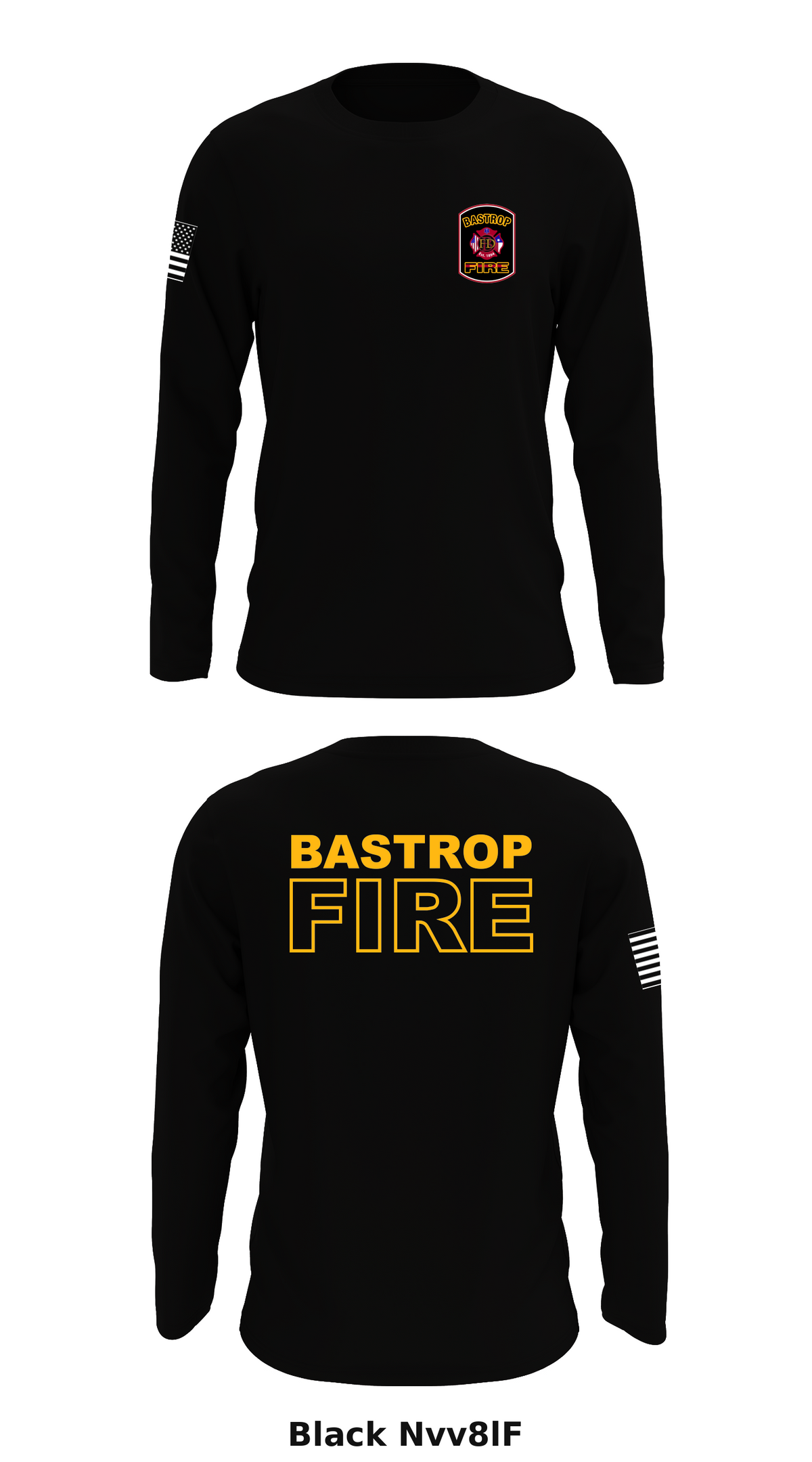 Bastrop Fire Store 1 Core Men's LS Performance Tee - Nvv8lF