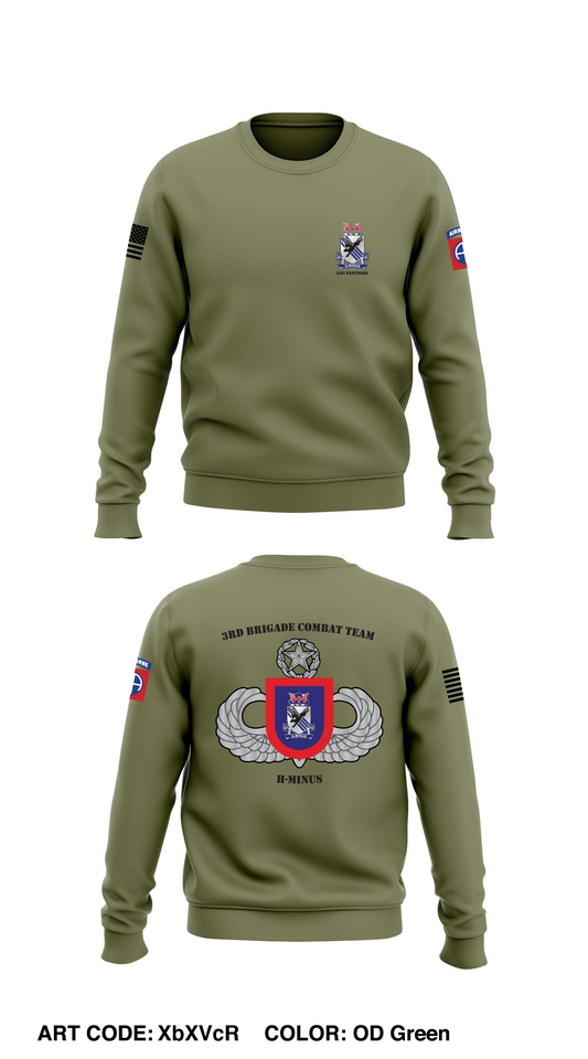 3 BCT 82ABN DIV Store 1 Core Men's Crewneck Performance Sweatshirt - XbXVcR