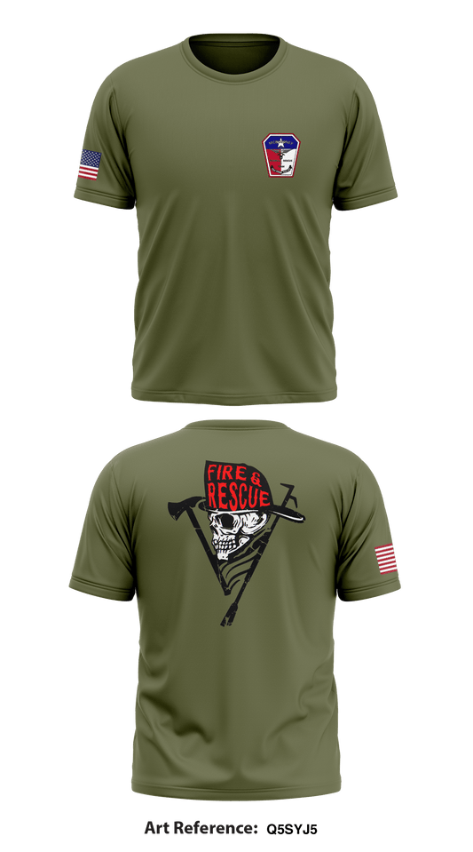 Mcqueeney Fire Dept Store 1 Core Men's SS Performance Tee - q5SYJ5