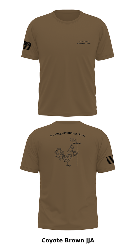 1st Platoon IronHawk Troop Store 1 Core Men's SS Performance Tee - jJA