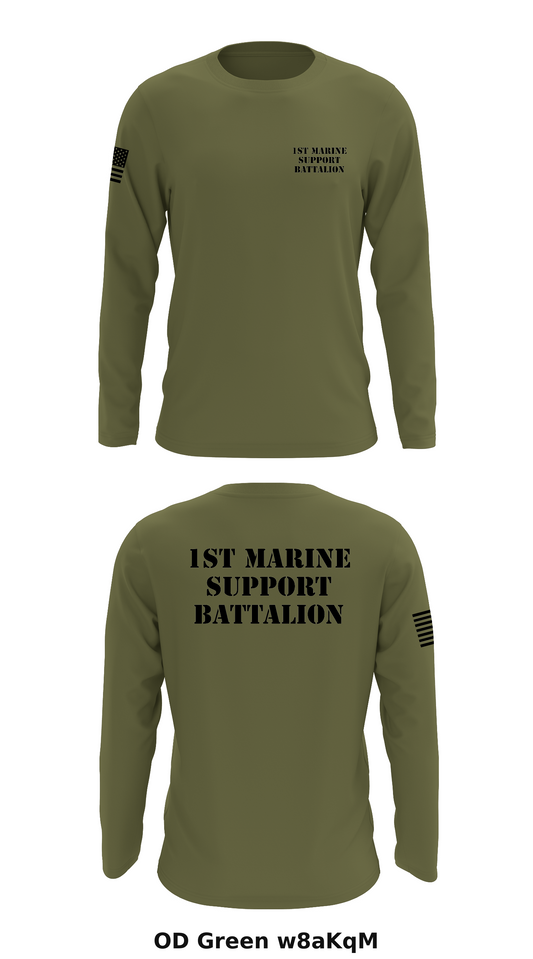 1st Marine Support Battalion Store 1 Core Men's LS Performance Tee - w8aKqM