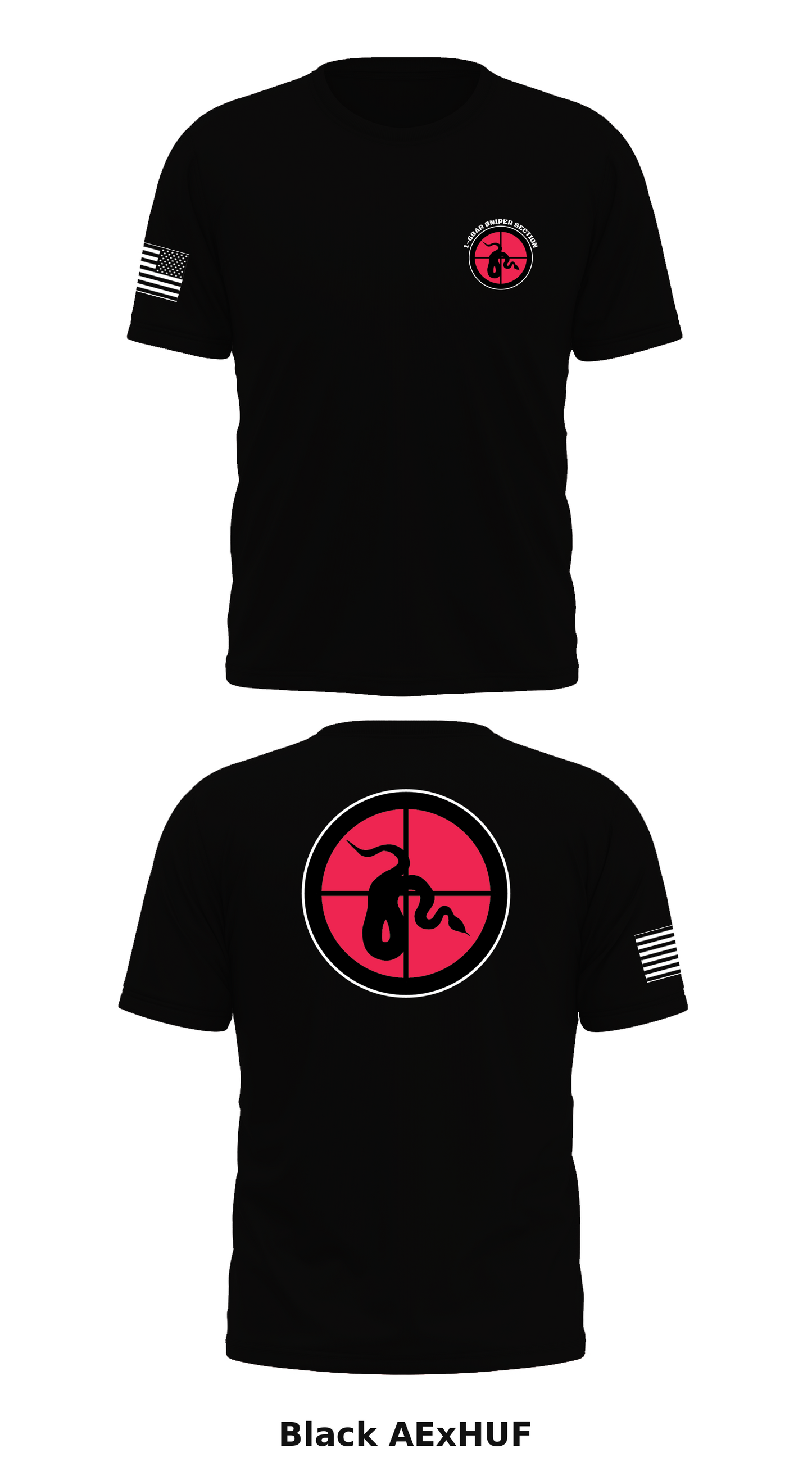 1-68AR Sniper Section Store 1 Core Men's SS Performance Tee - AExHUF