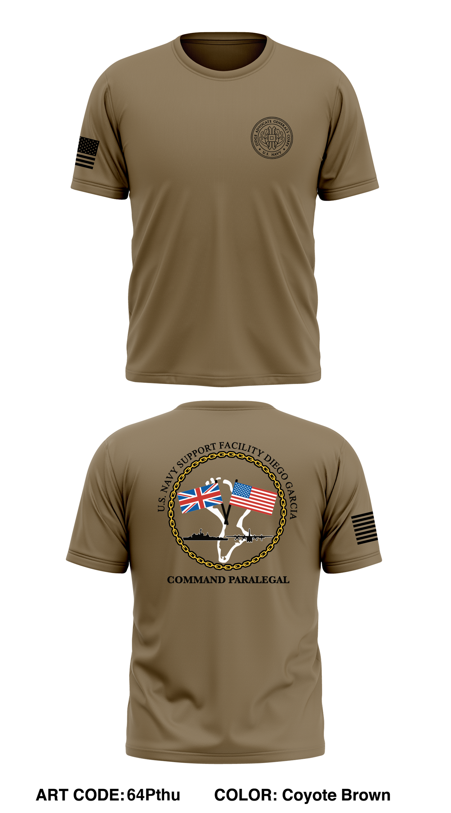 Diego Garcia Legal Store 64Pthu Men\'s Tee 1 Athletic SS - – Emblem Core Performance