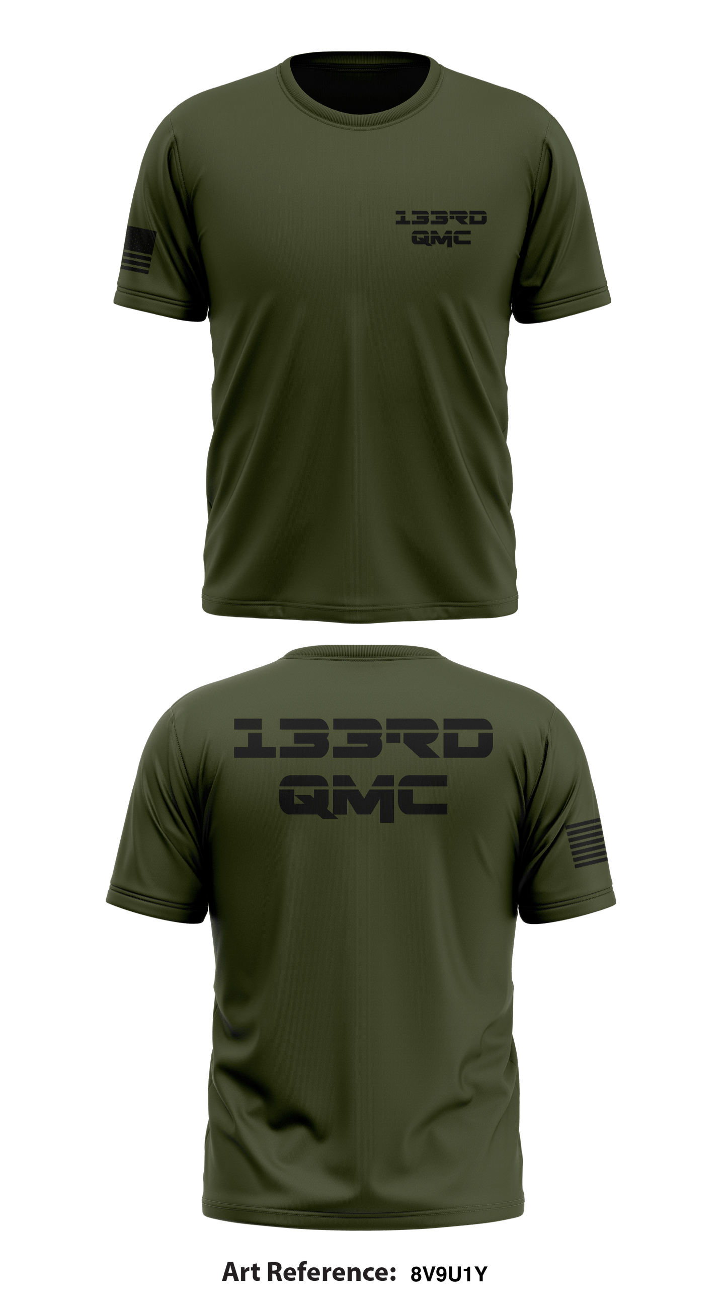 133rd QMC Store 1 Core Men's SS Performance Tee - 8V9U1Y