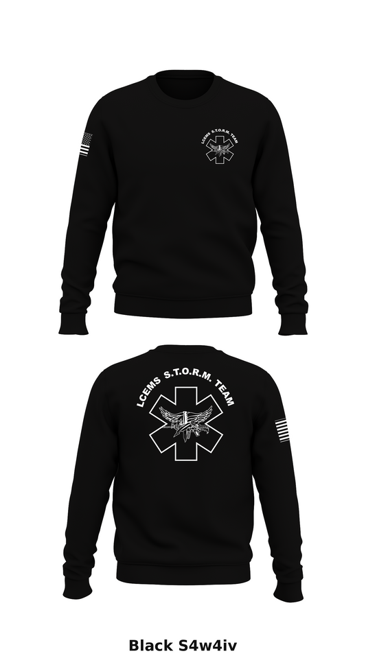 Lawrence County EMS STORM Team Store 1 Core Men's Crewneck Performance Sweatshirt - S4w4iv