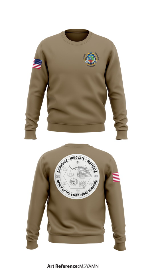 United States Air Force Academy Legal Office Store 1 Core Men's Crewneck Performance Sweatshirt - m5YAmN