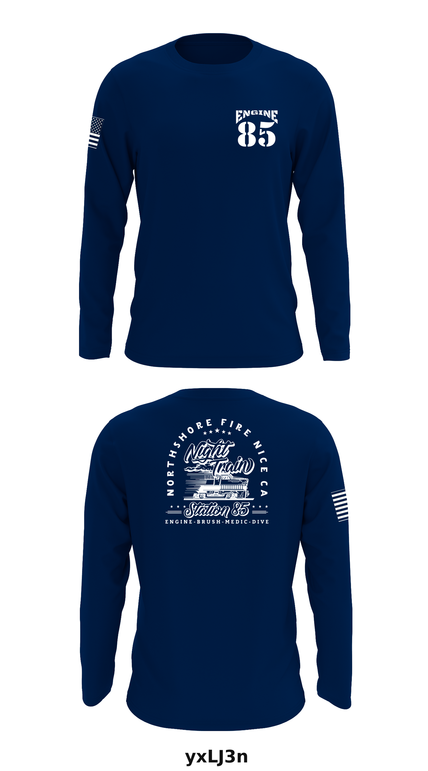 Engine 85 Store 1 Core Men's LS Performance Tee - yxLJ3n