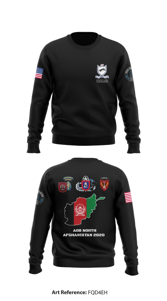 1ST PLT Delta Company 2-505 Core Men's Crewneck Performance Sweatshirt - fQd4Eh