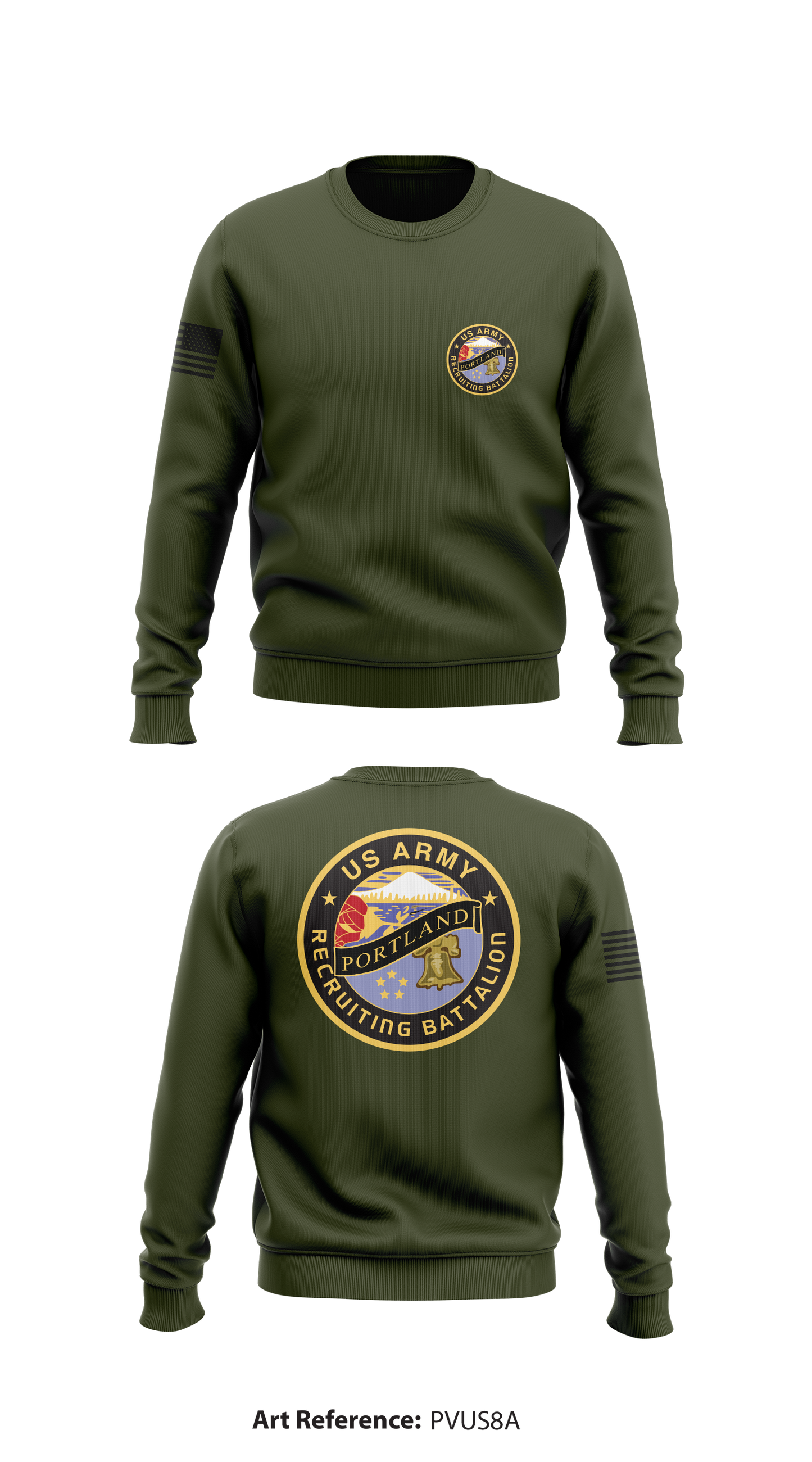 US Army Recruiting BN - Portland Store 1 Core Men's Crewneck Performance Sweatshirt - PvuS8A