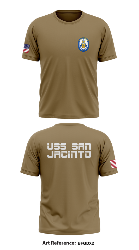 USS San Jacinto Store 1 Core Men's SS Performance Tee - BFgDX2