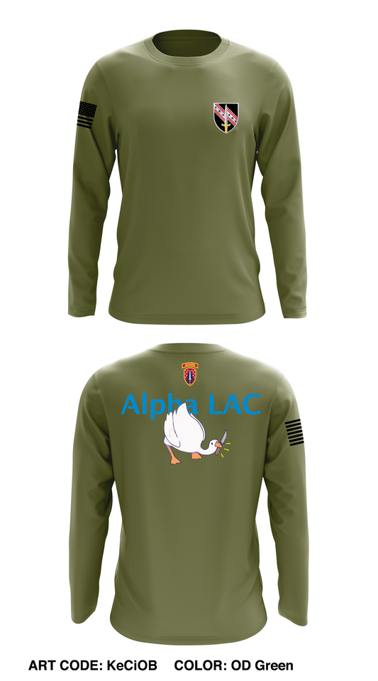 A Co, 6th BN, 54th SFAB Store 1 Core Men's LS Performance Tee - KeCiOB