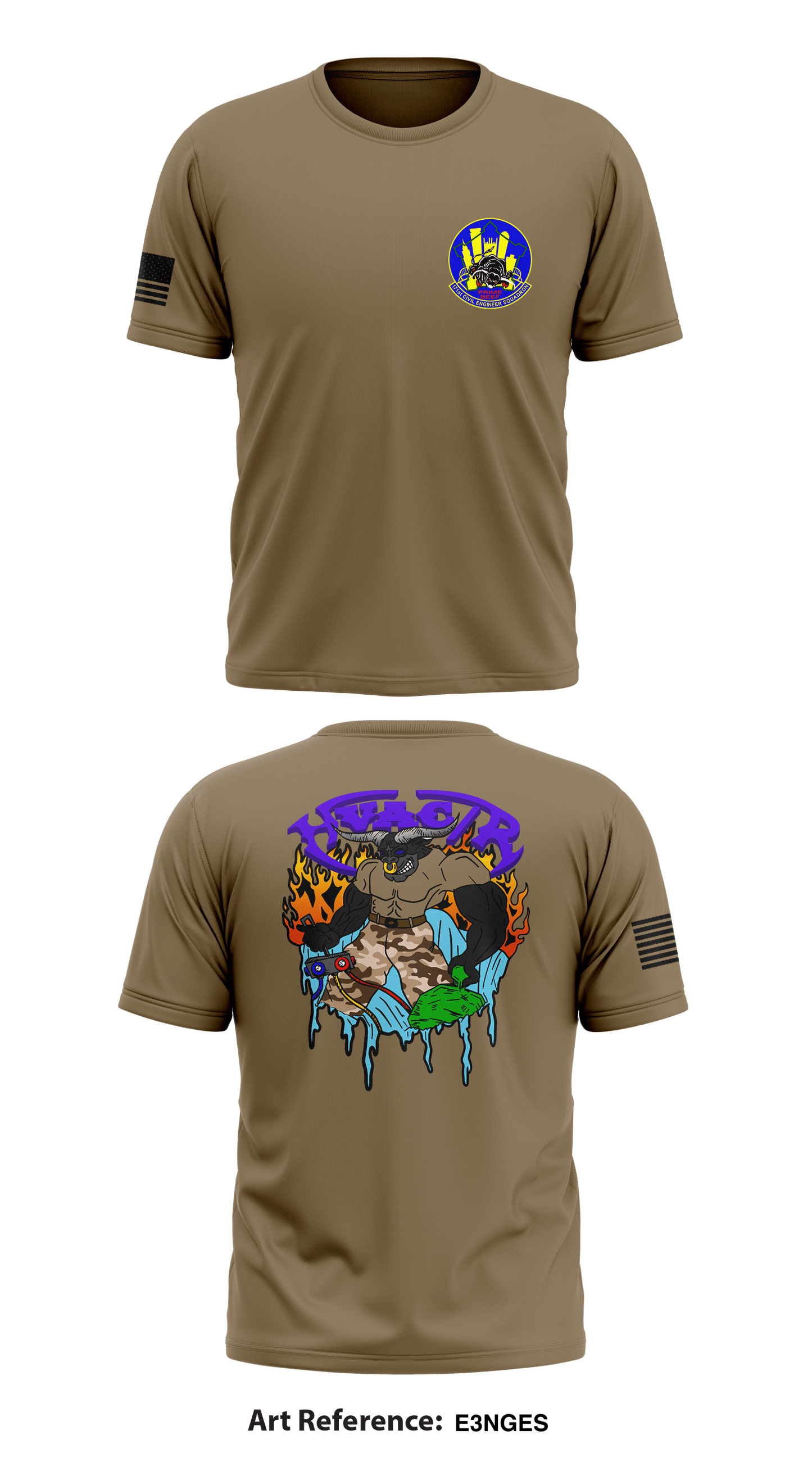 171st CES Store 1 Core Men's SS Performance Tee - E3Nges