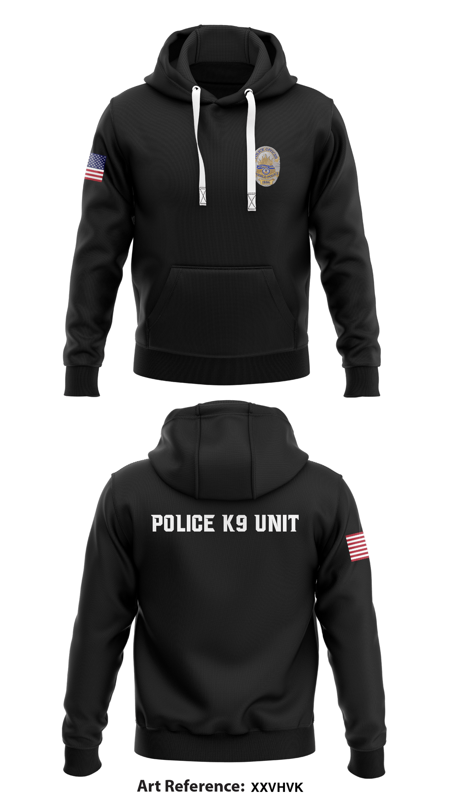 Pueblo Police K9 Unit Store 1  Core Men's Hooded Performance Sweatshirt - XxvhvK