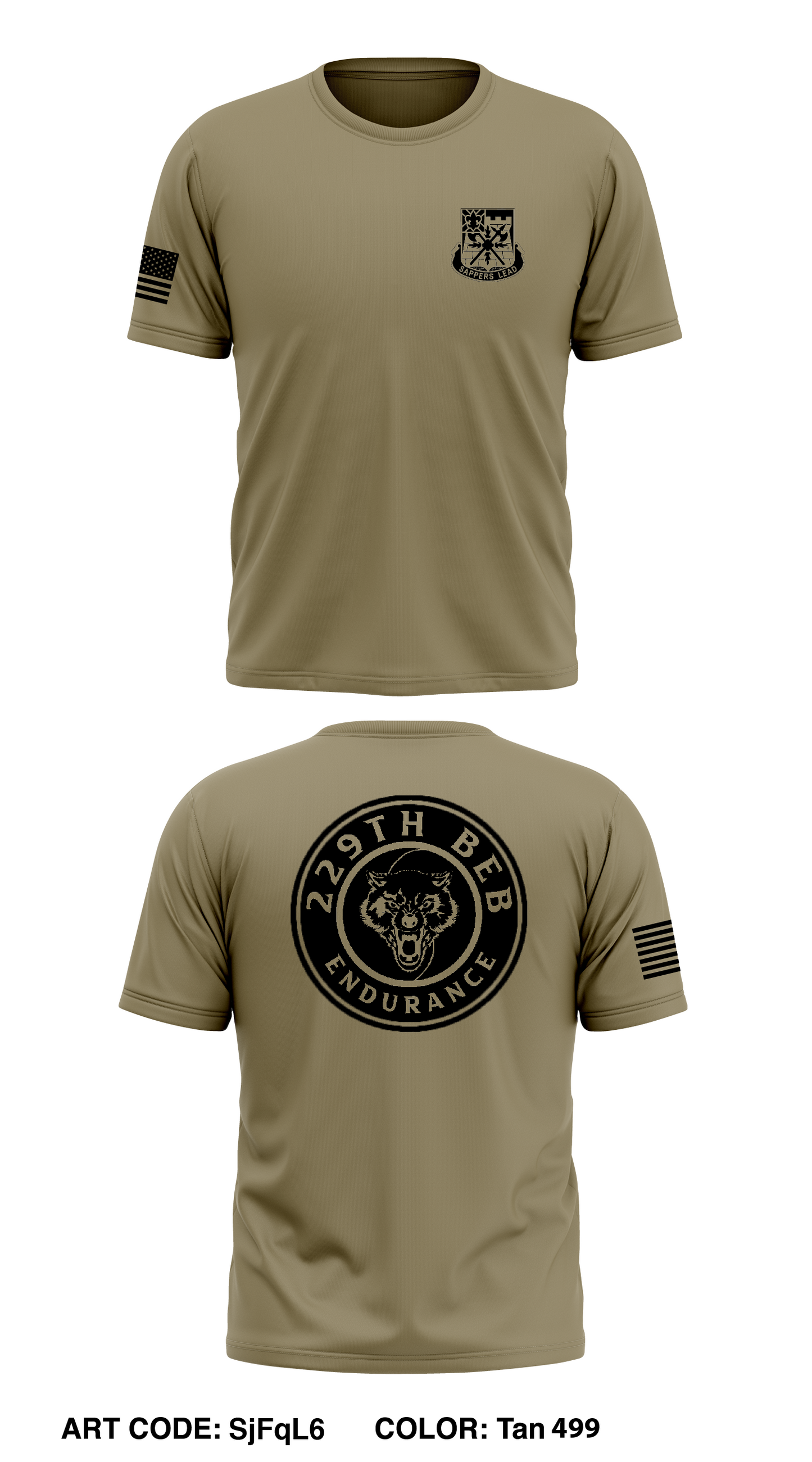 229th BEB Store 1 Core Men's SS Performance Tee - SjFqL6