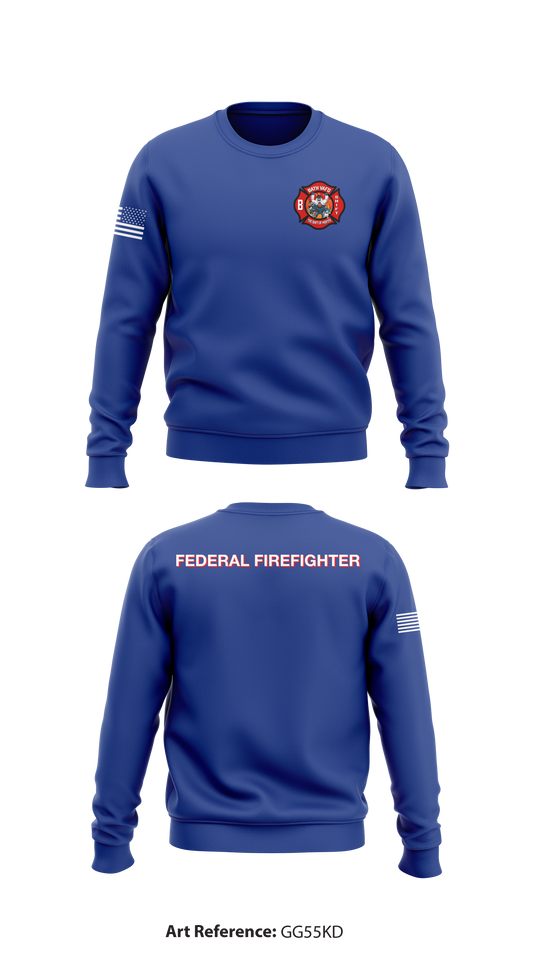 Veteran Affairs Fire Department-Bath, NY Store 1 Core Men's Crewneck Performance Sweatshirt - gG55kD