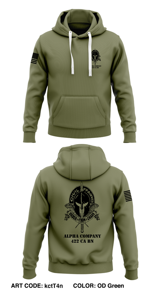 A Co, 422 CA BN Store 1  Core Men's Hooded Performance Sweatshirt - kctT4n