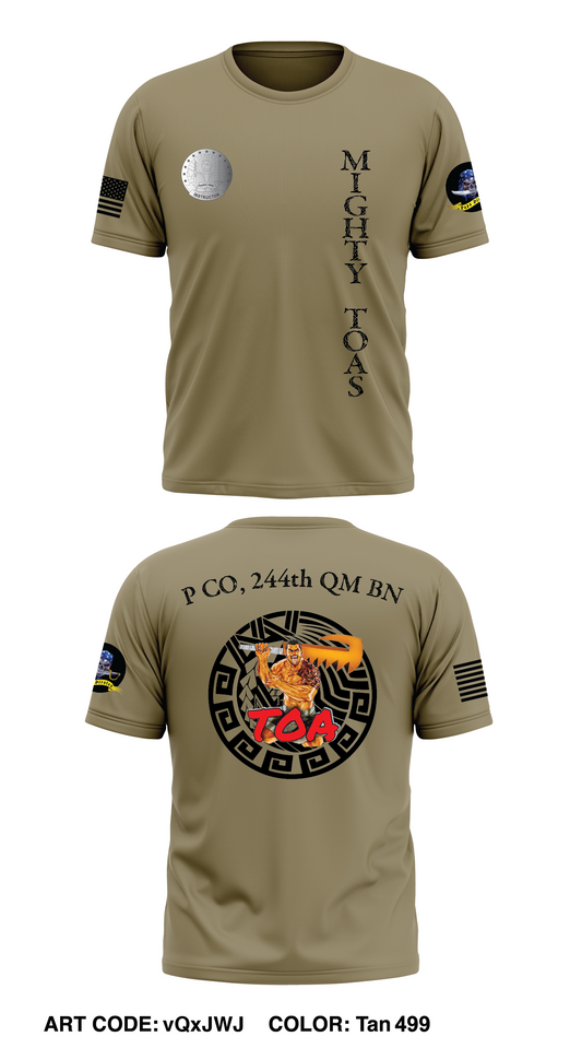 P Co, 244 QM BN Store 1 Core Men's SS Performance Tee - vQxJWJ