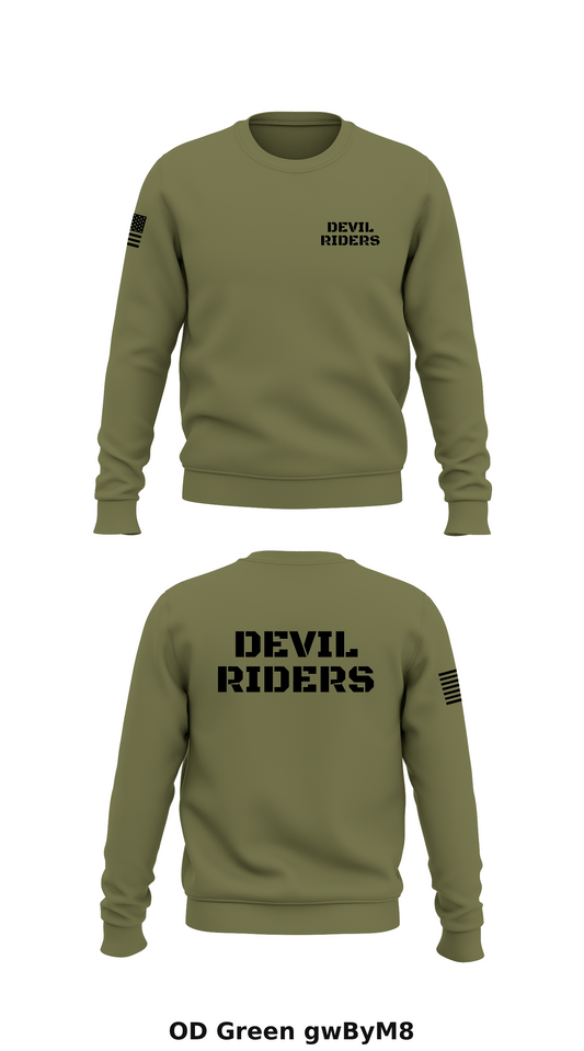 Devil riders Store 1 Core Men's Crewneck Performance Sweatshirt - gwByM8