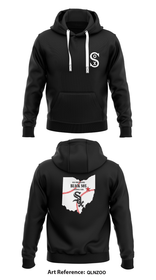 New Philadelphia Black Sox Store 1  Core Men's Hooded Performance Sweatshirt - qLnZOO
