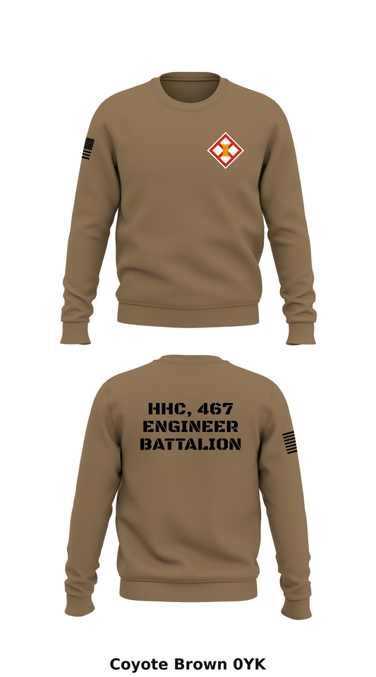 HHC, 467 Engineer Battalion Store 1 Core Men's Crewneck Performance Sweatshirt - 0YK