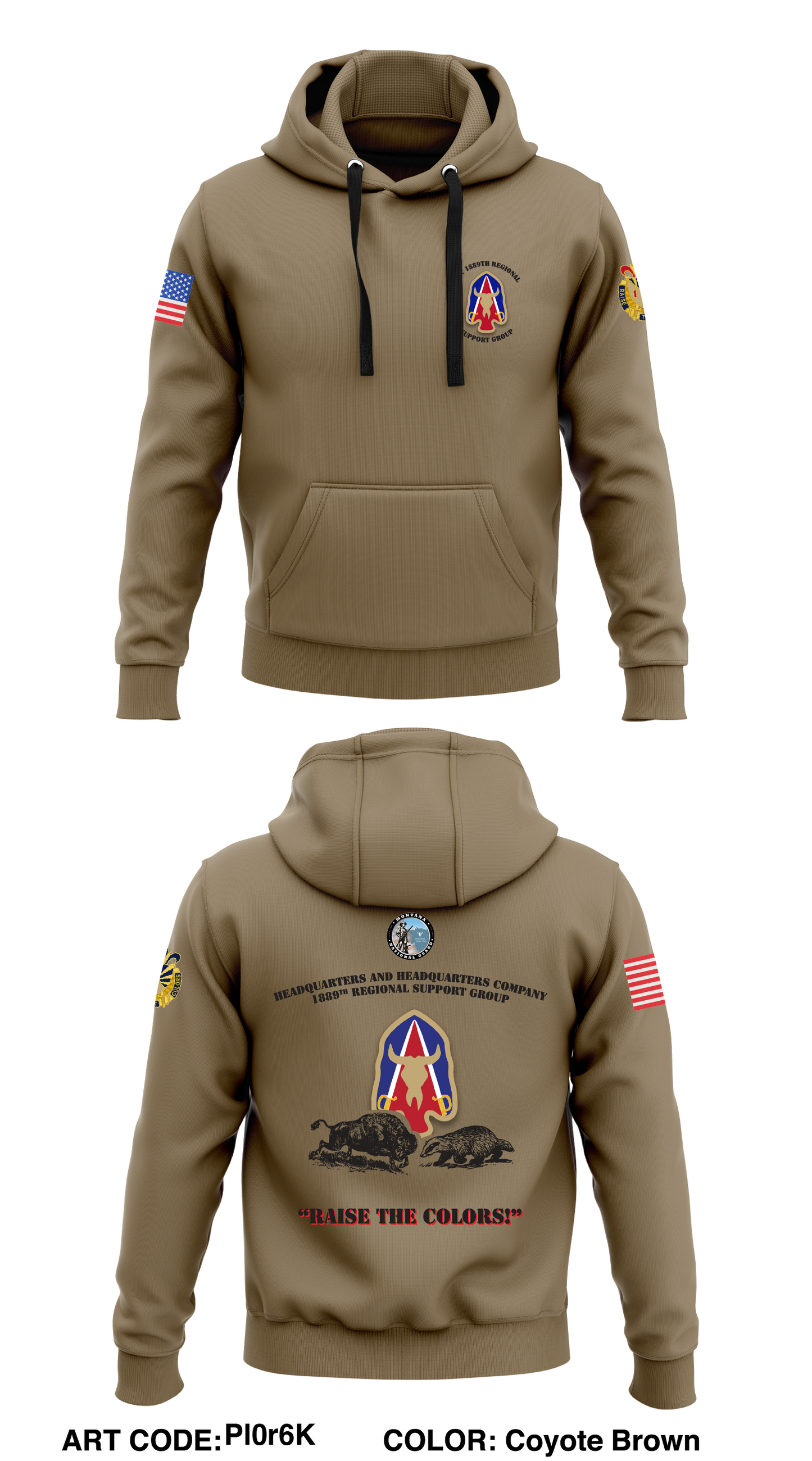 HHC, 1889th RSG Store 1  Core Men's Hooded Performance Sweatshirt - Pl0r6K