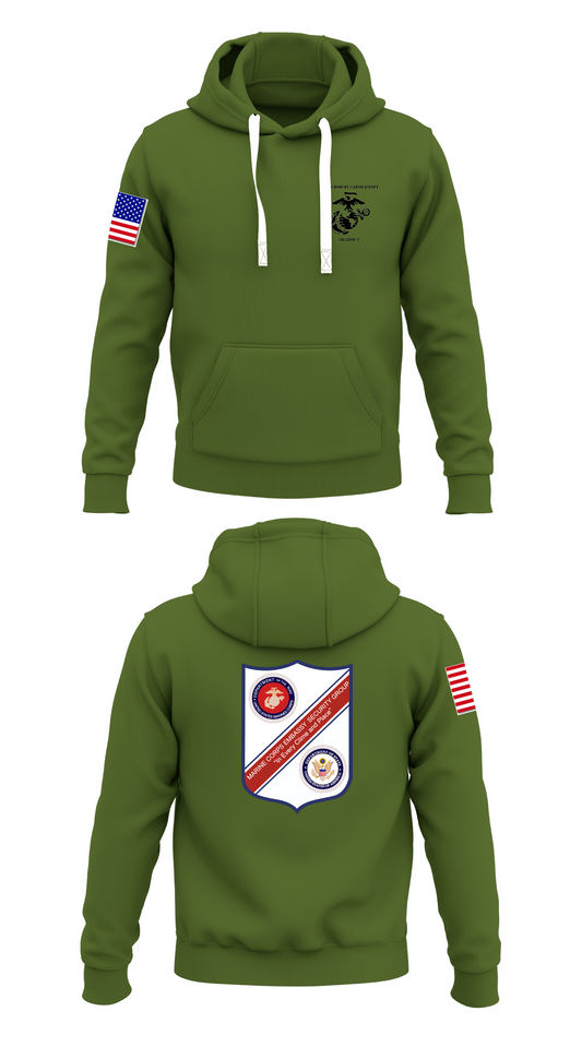 Marine Security Guard Store 1  Core Men's Hooded Performance Sweatshirt - 94194714304
