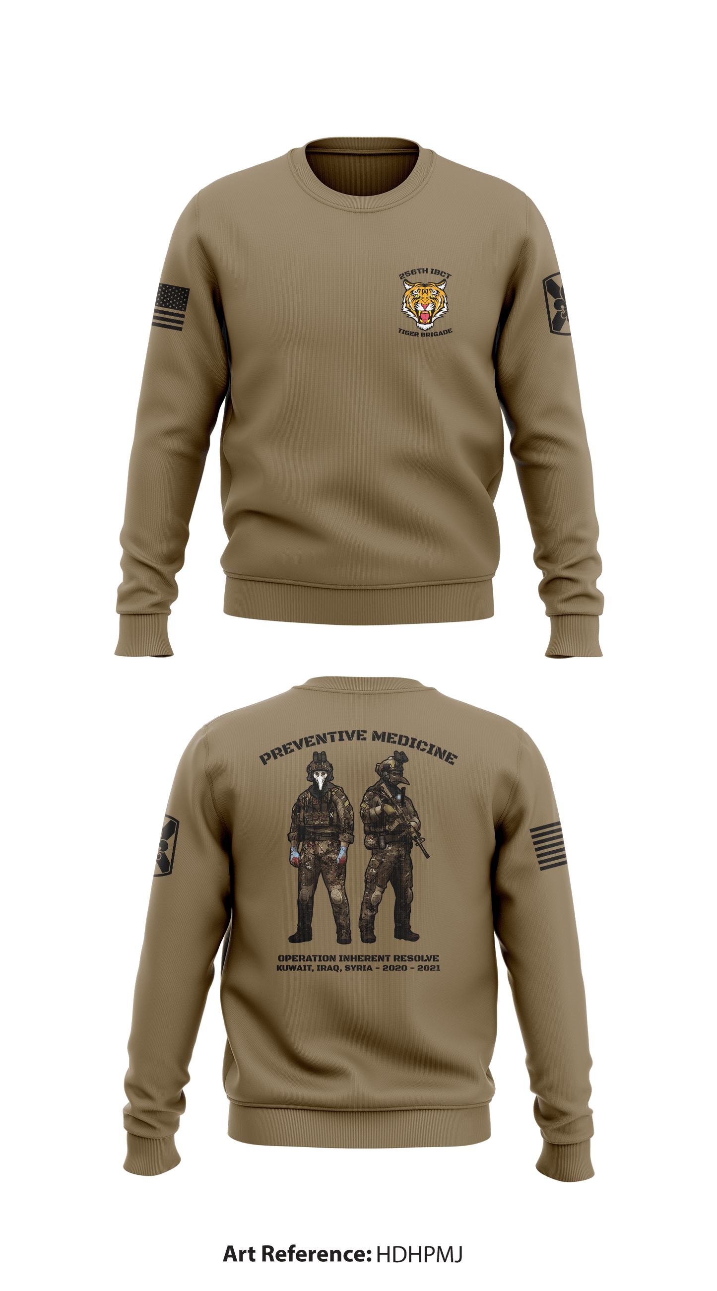 HHC 256th IBCT Store 1 Core Men's Crewneck Performance Sweatshirt - hDHPMJ