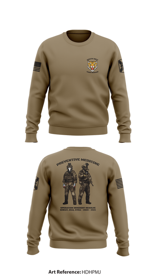 HHC 256th IBCT Store 1 Core Men's Crewneck Performance Sweatshirt - hDHPMJ