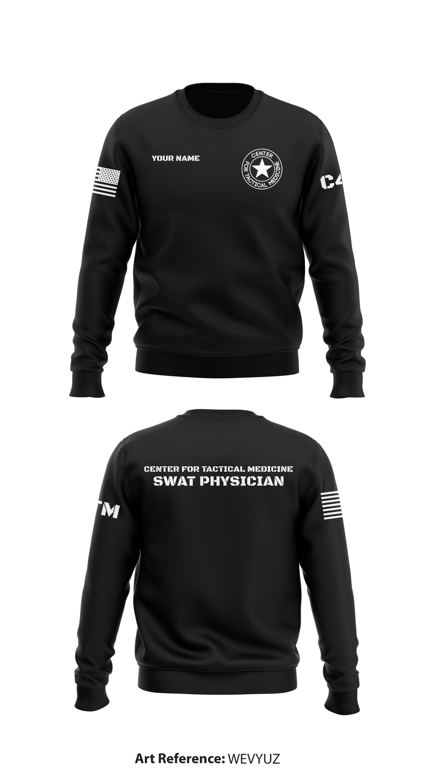 Center for Tactical Medicine Store 1 Core Men's Crewneck Performance Sweatshirt - WEvyuZ