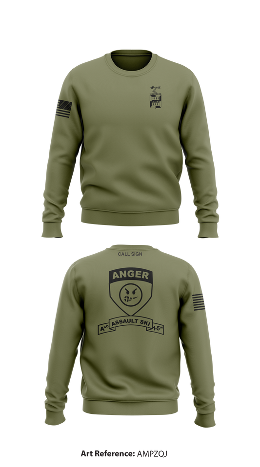 Anger Company/1-5IN Store 1 Core Men's Crewneck Performance Sweatshirt - amPzqJ