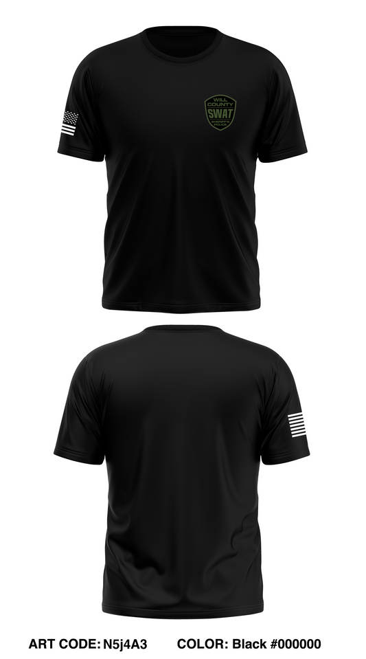 Will County SWAT Store 1 Core Men's SS Performance Tee - N5j4A3