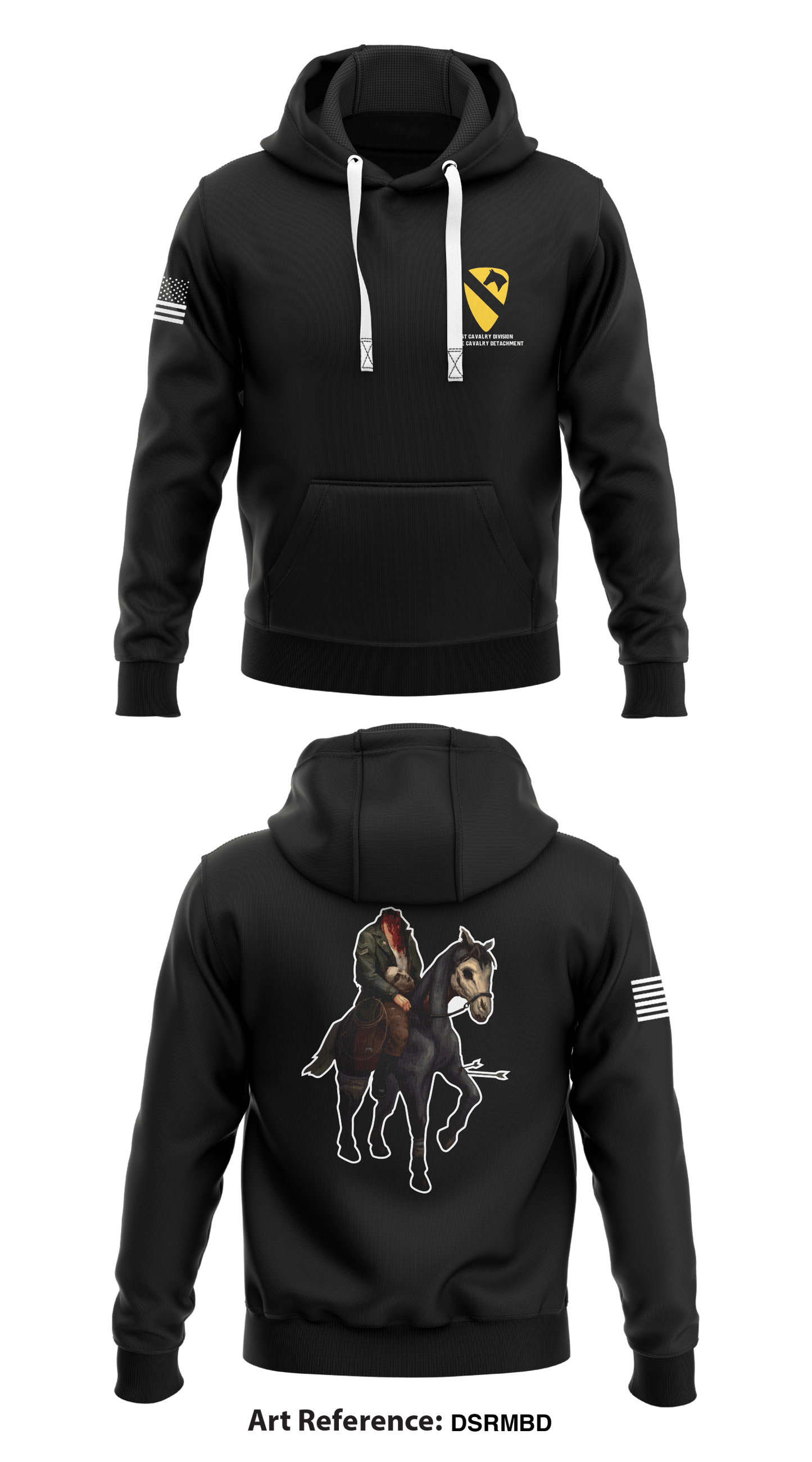 1st Cavalry Division Horse Cavalry Detachment  Store 1  Core Men's Hooded Performance Sweatshirt - dsrmbD