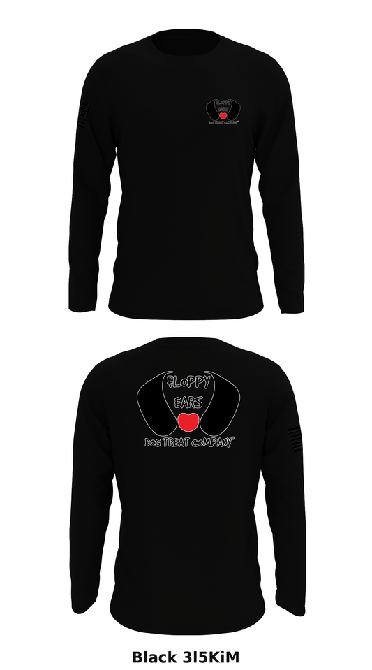 Floppy Ears Dog Treat Company Core Men's LS Performance Tee - 3l5KiM