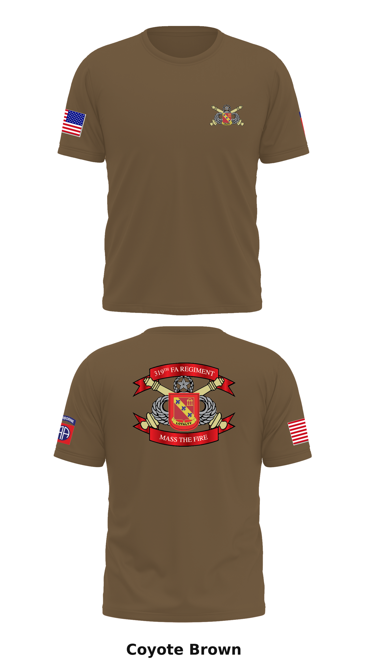 82d Airborne Division Artillery  Store 1 Core Men's SS Performance Tee - 36275631483