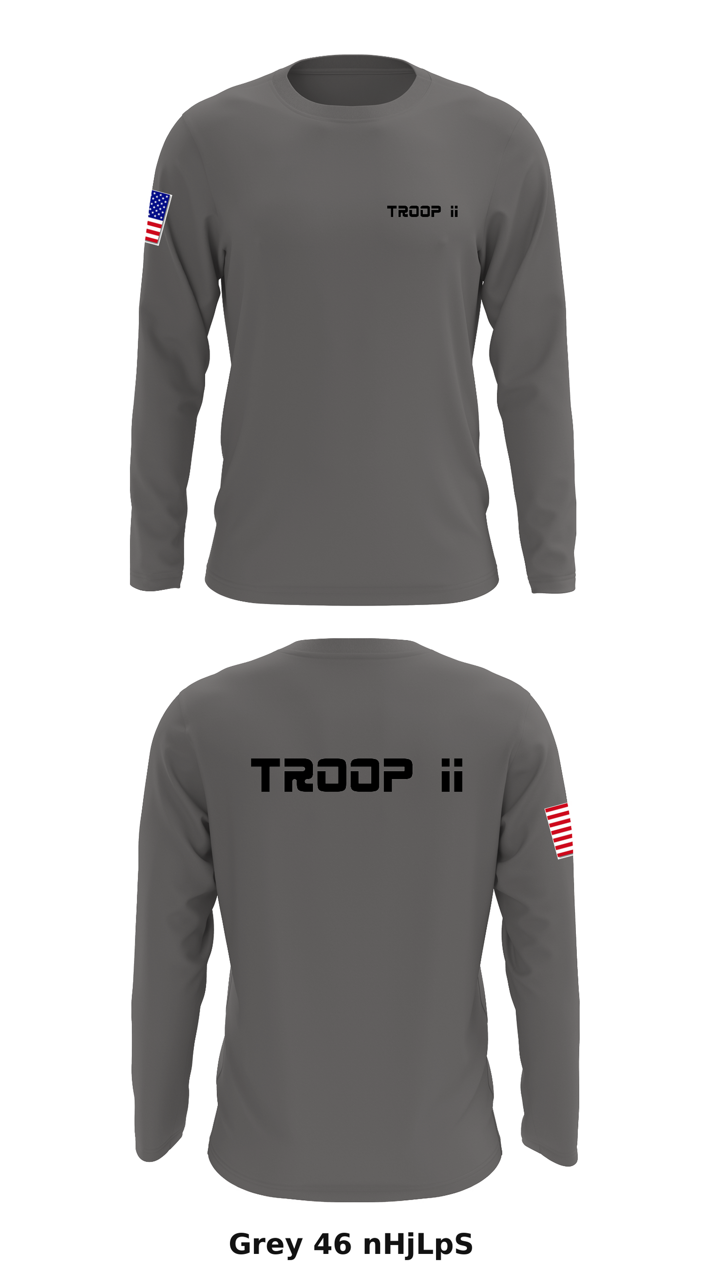Troop II Store 1 Core Men's LS Performance Tee - nHjLpS