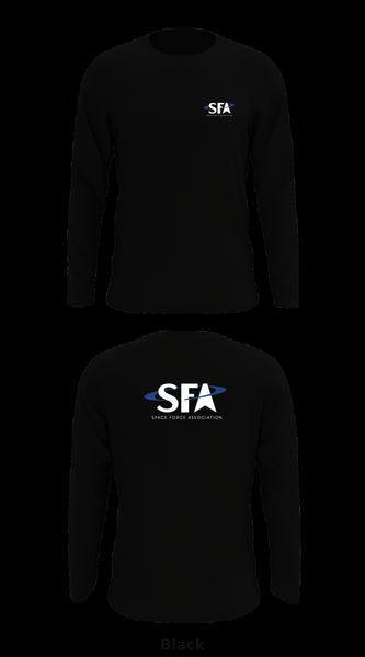 savicustoms Space Force Association Store 1 Core Men's LS Performance Tee - 35982792420 L