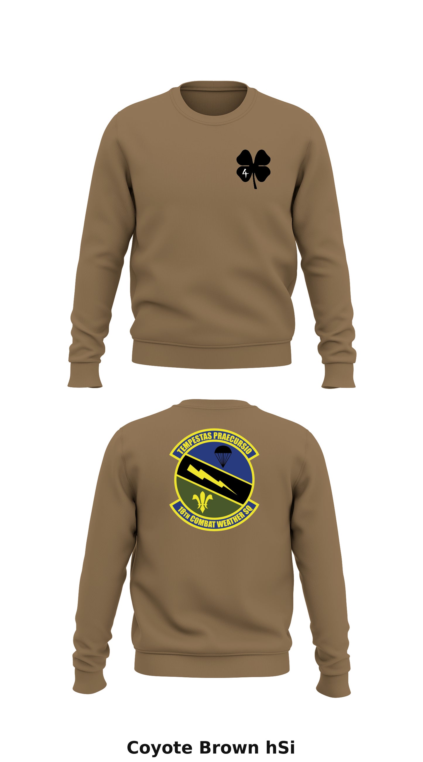 Detachment 4, 18th Combat Weather Squadron Store 1 Core Men's Crewneck Performance Sweatshirt - hSi