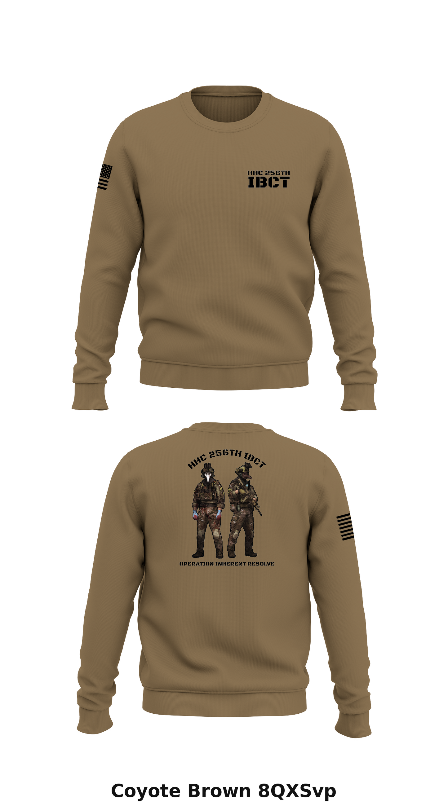 HHC 256th IBCT Store 1 Core Men's Crewneck Performance Sweatshirt - 8QXSvp