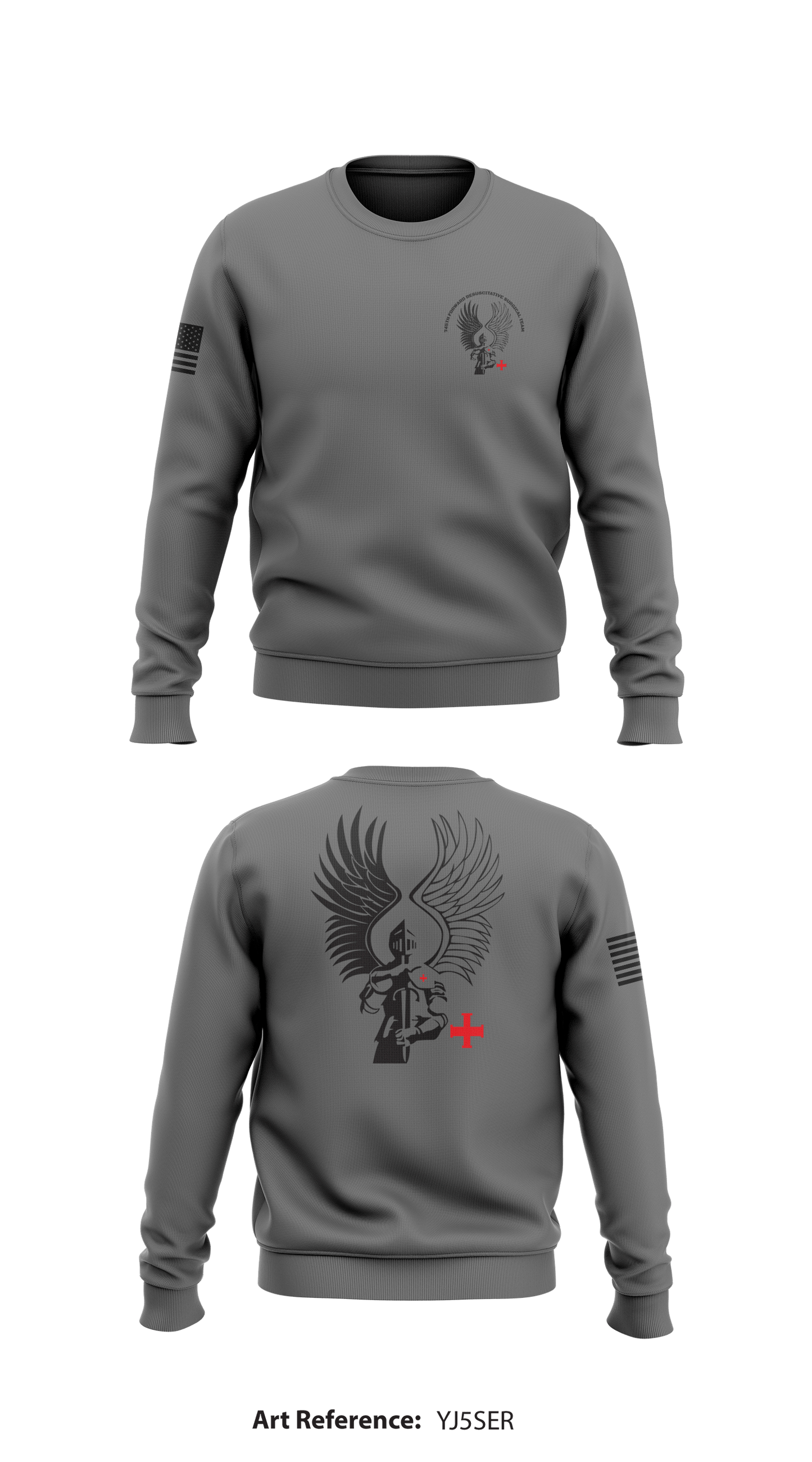 745th Forward Resuscitative Surgical Team  Store 1 Core Men's Crewneck Performance Sweatshirt - rkDhLZ