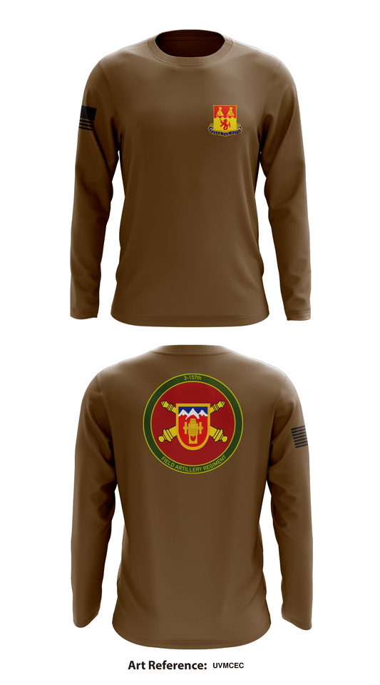 3-157 Field Artillery Regiment Fundraising Collection Core Men's LS Performance Tee - uVmCec